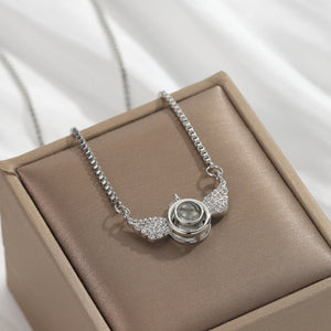 Personalized Angel Photo Necklace