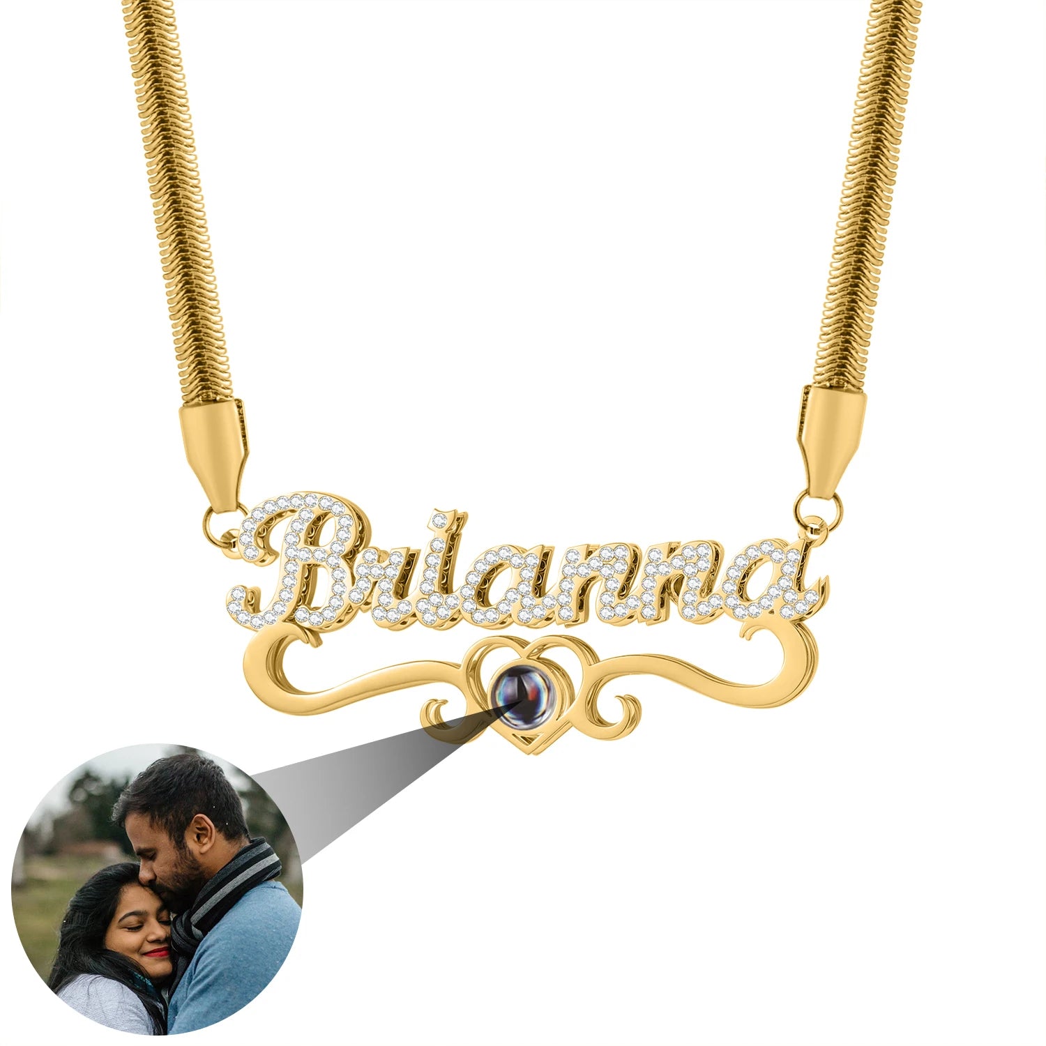 Personalized Projection Photo Necklace