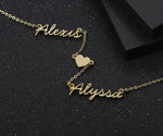 Personalized Heart Symbol Name Necklace