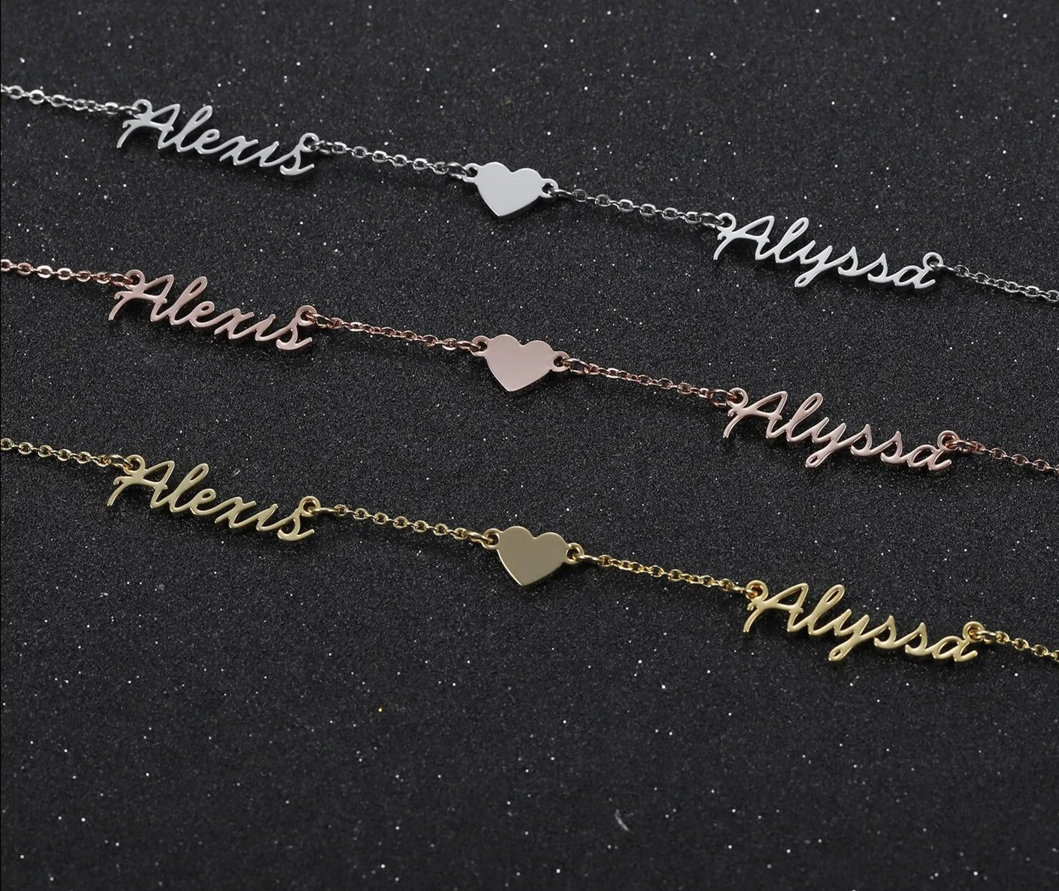 Personalized Heart Symbol Name Necklace