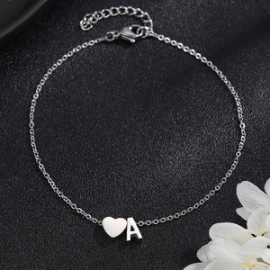 Initial Letter Anklet 18k Gold Plated Anklet Customized Sainless Steel Letter Anklet For Women Personalized DIY Jewelry Gift