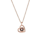 Heart Projection Photo Necklace