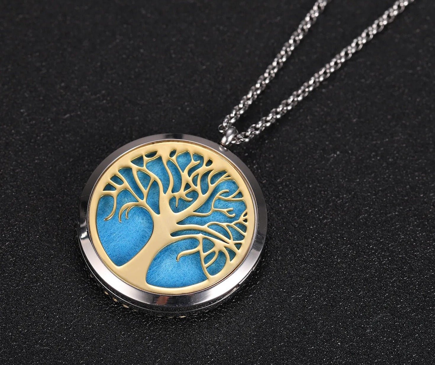 Tree of Life Aroma Box Necklace