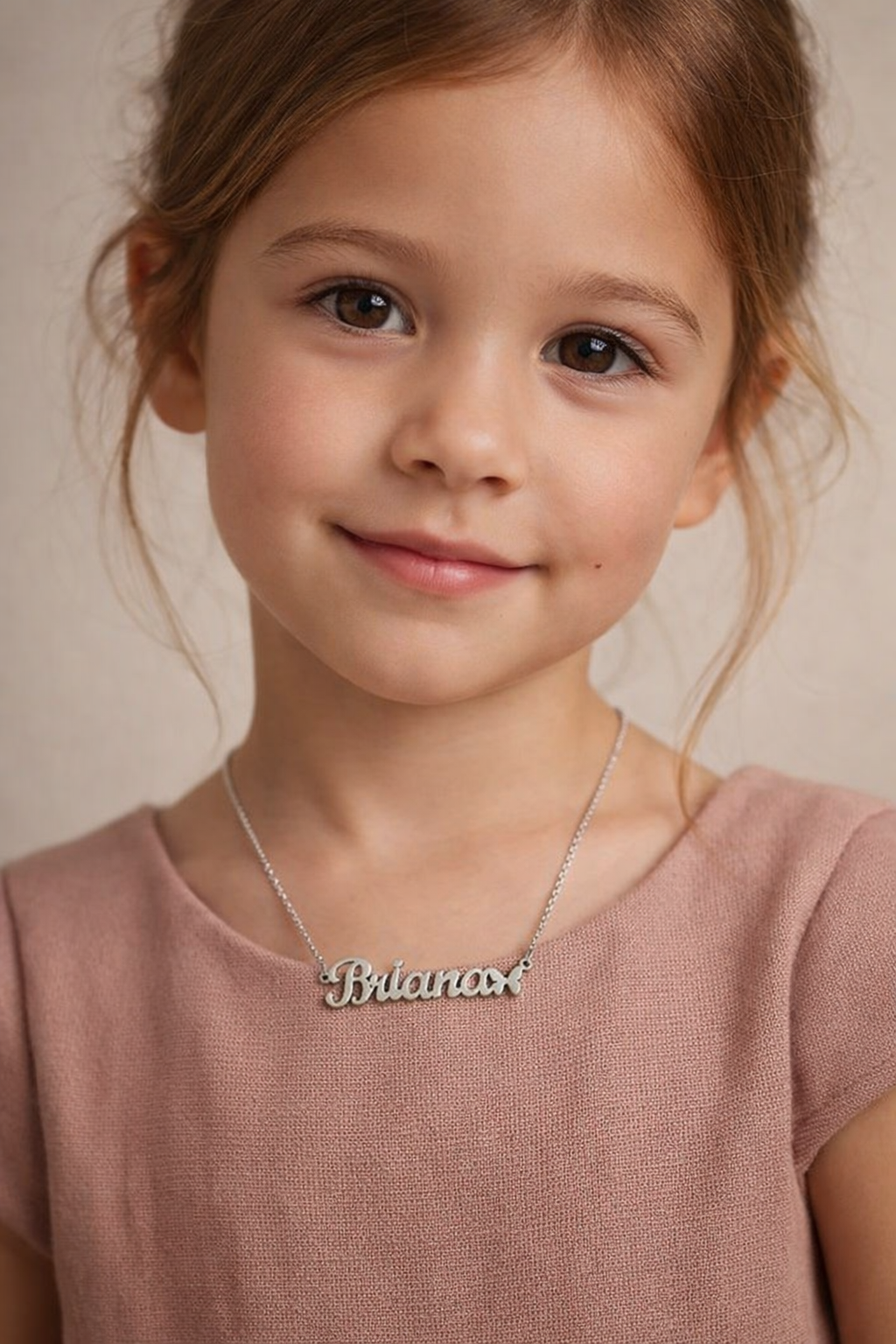 Kids Butterfly Name Necklace