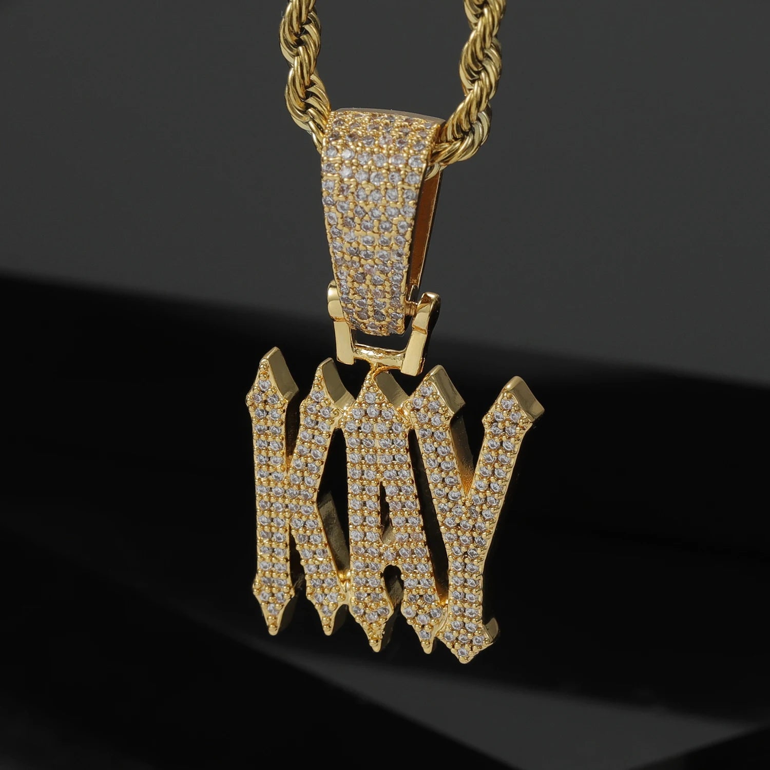 Personalized Iced Out Stormz Necklace