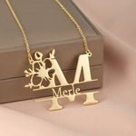 Personalized Butterfly Name Pendant