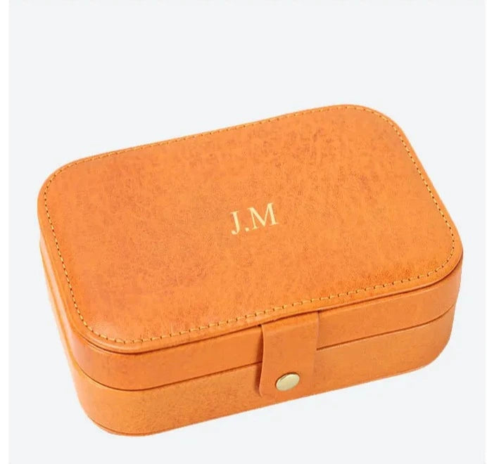 Personalized Monogram Travel Storage Jewellery Box