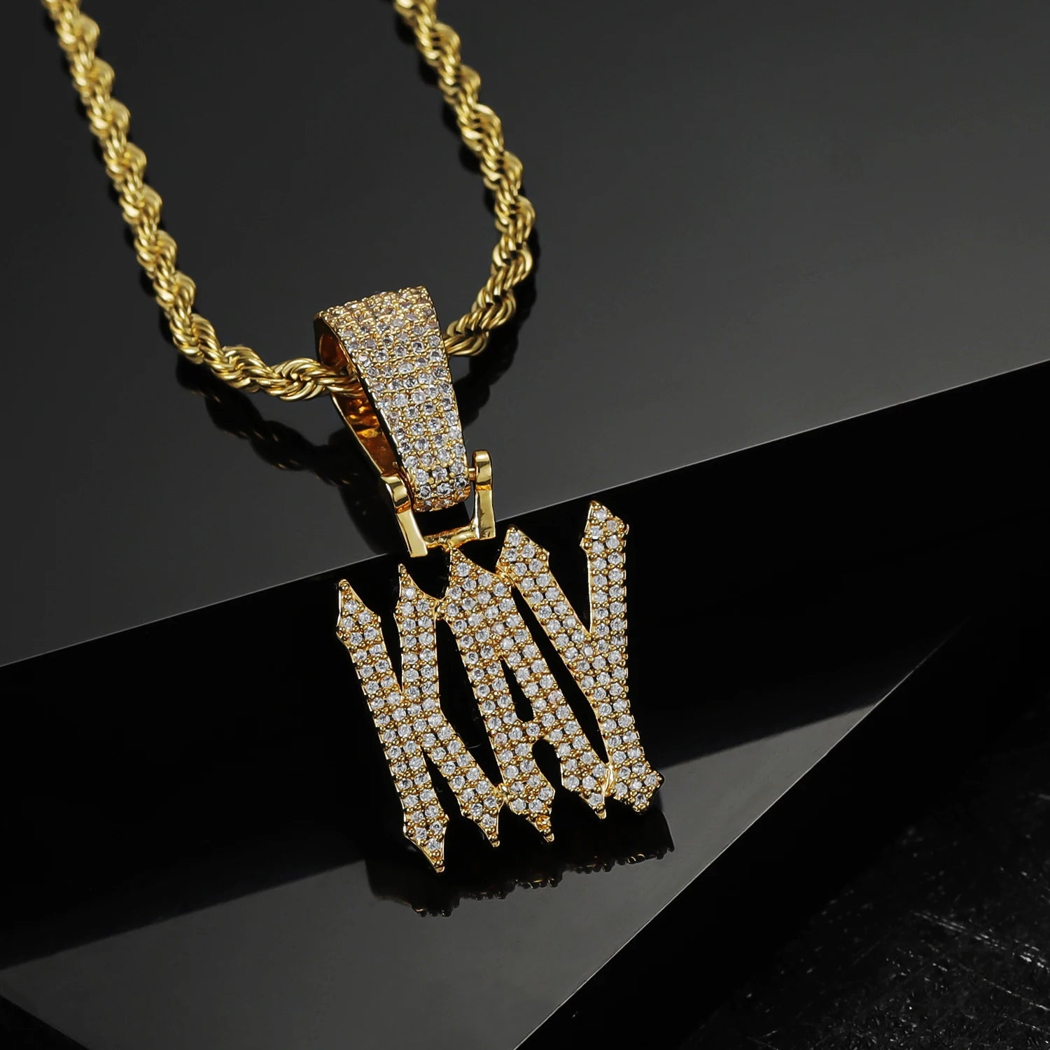 Personalized Iced Out Stormz Necklace