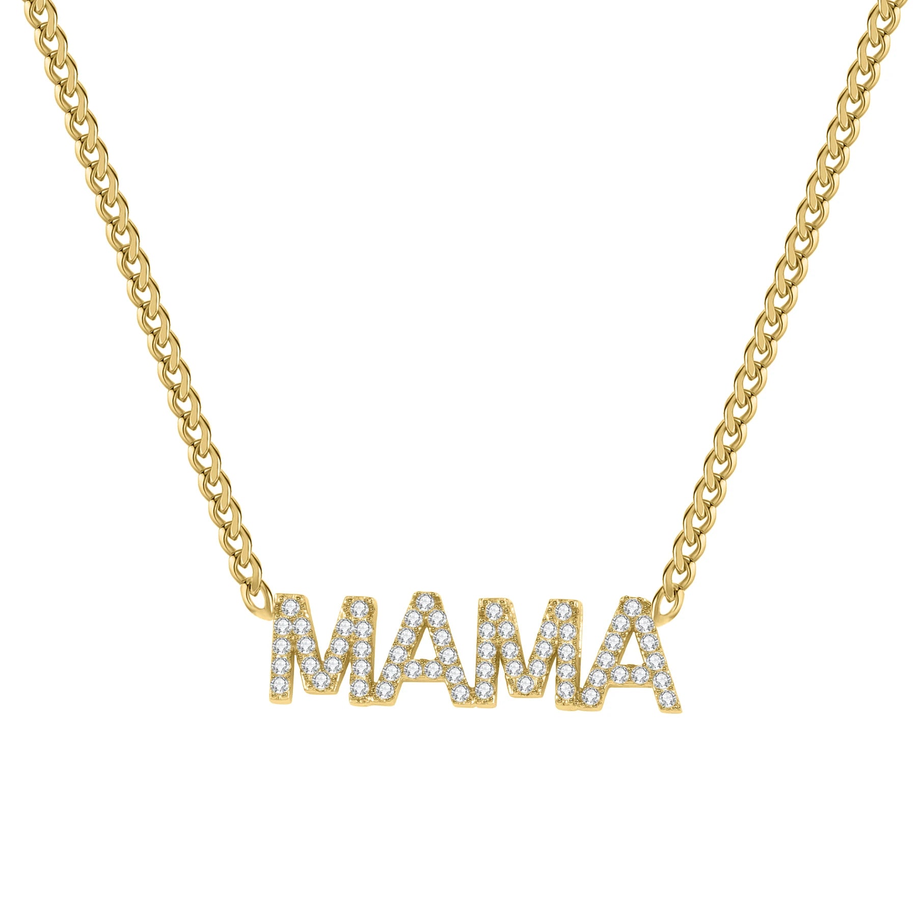 Personalized Zircon Iced Necklace