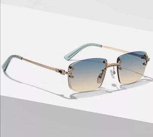 The Sky - Rimless Square Sunglasses