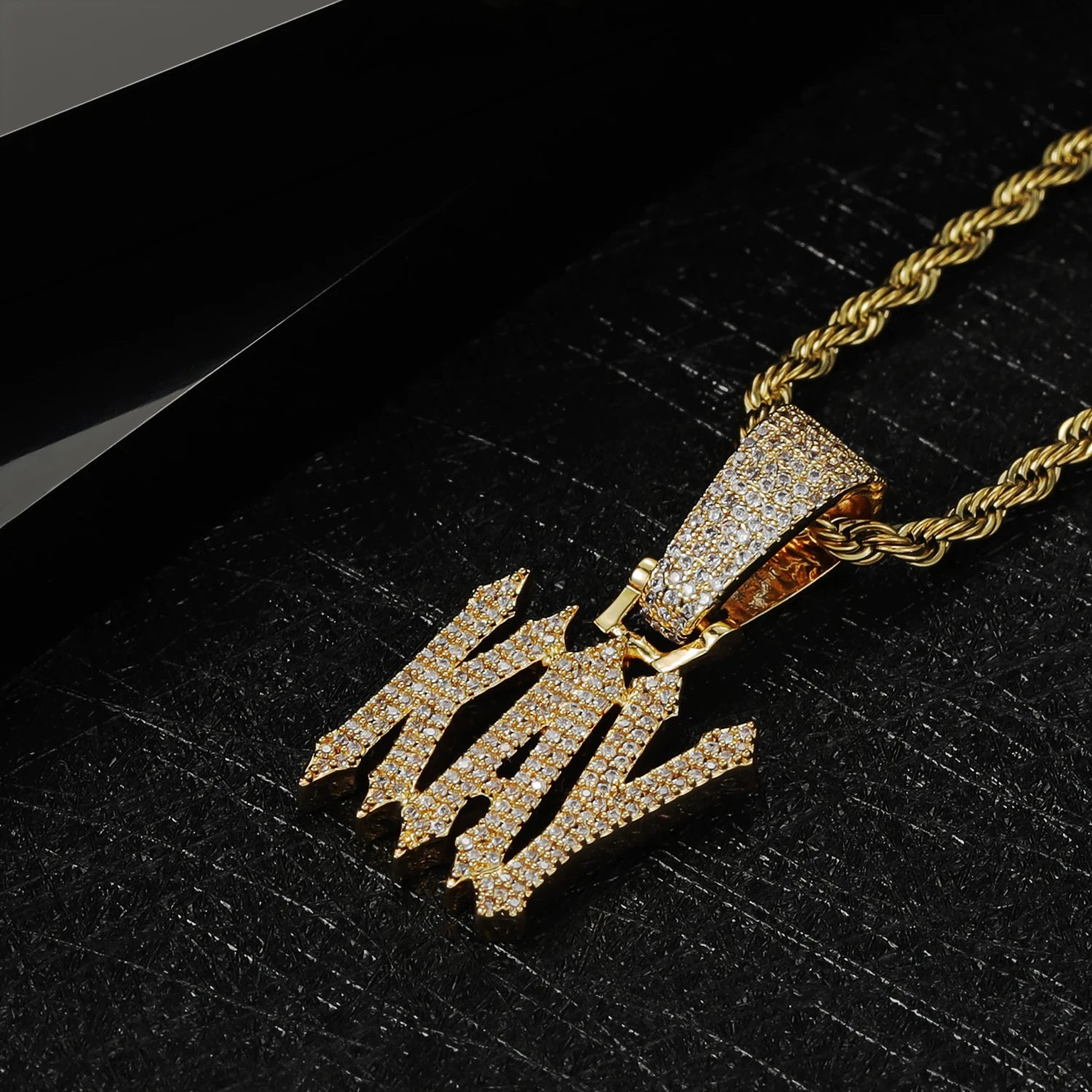 Personalized Iced Out Stormz Necklace