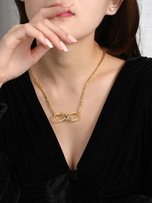 Personalized Infinite Loop Photo Necklace