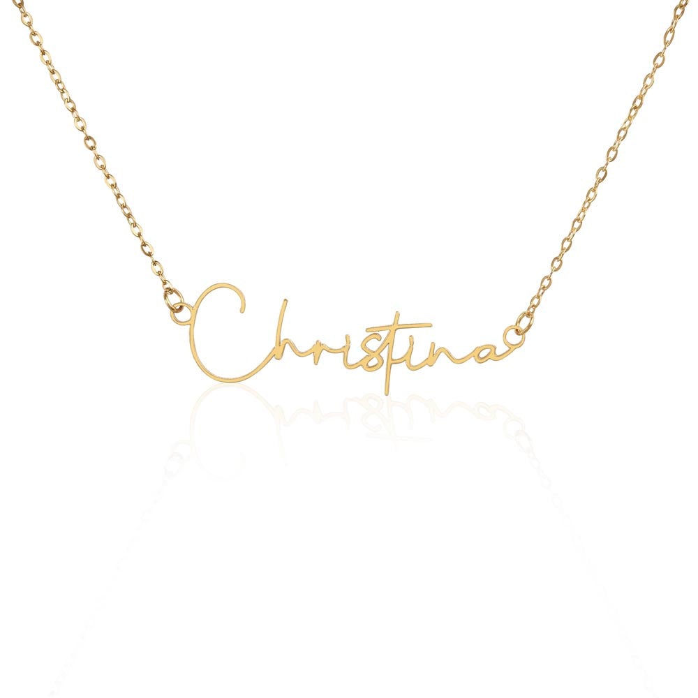 Personalized Classic Signature Necklace