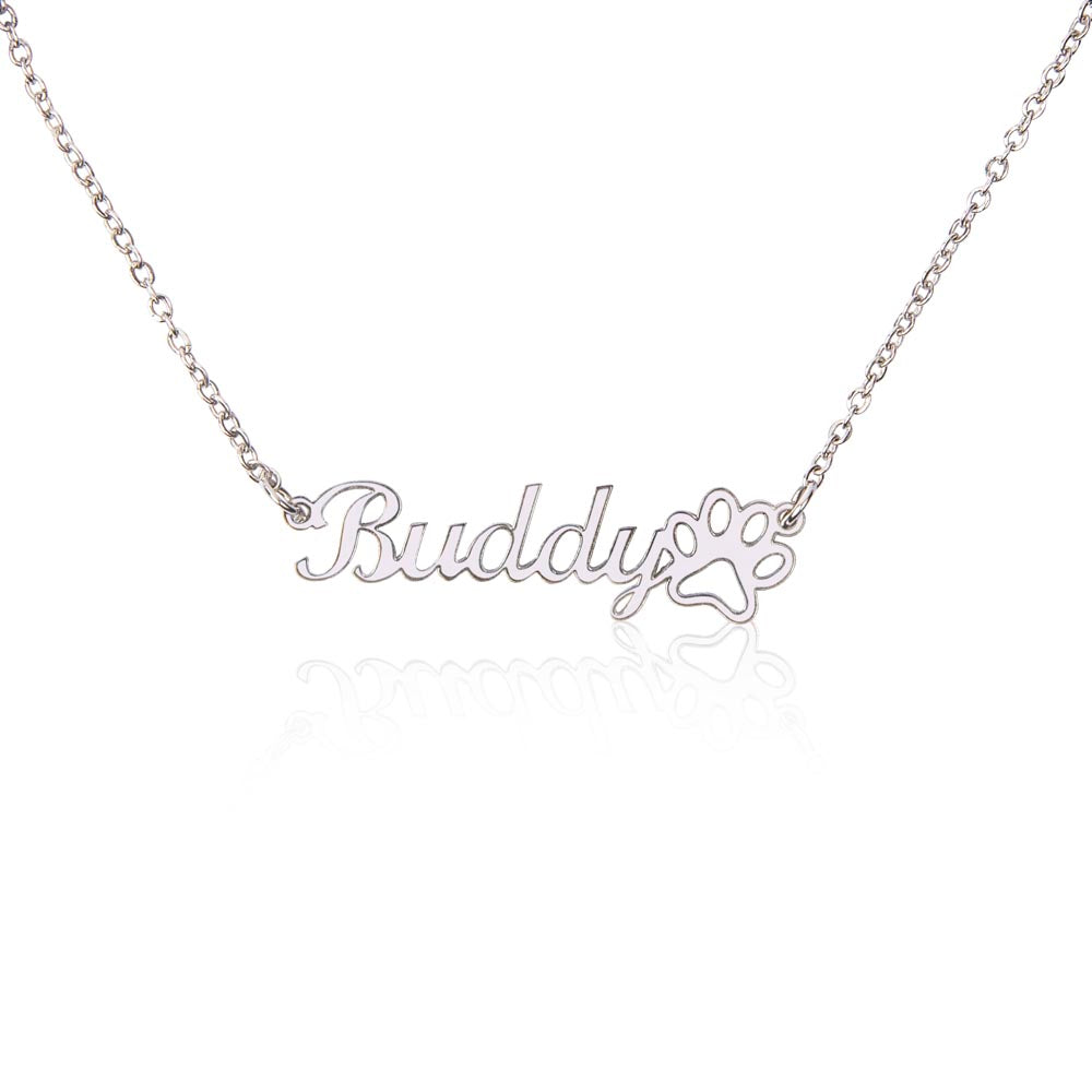 Personalized Paw Necklace