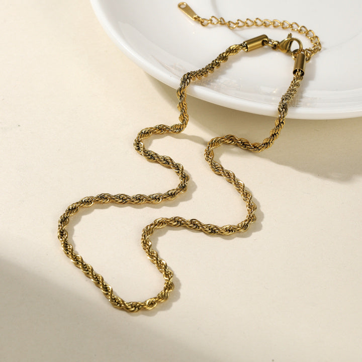 Twist Chain Necklace - 2mm