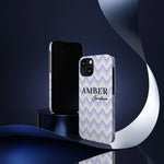 Personalized Purple Wavy iPhone Case