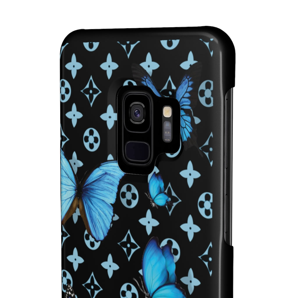 Butterfly Floral Print Slim Phone Case