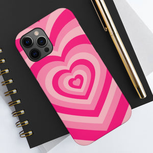 Pink Hearts iPhone Case