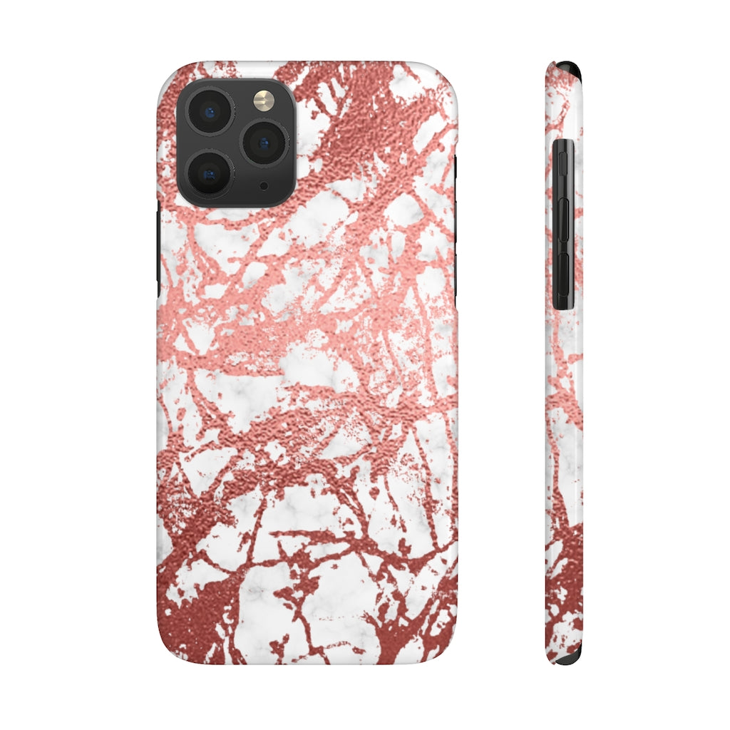 Marble with Rose Gold Accents Case Mate Slim Phone Case