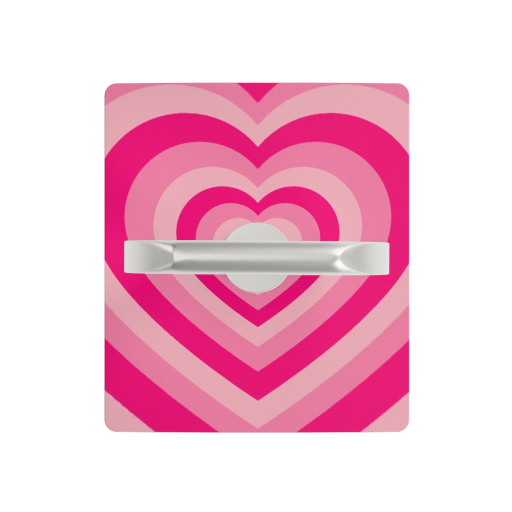 Pink Hearts Smartphone Ring Holder