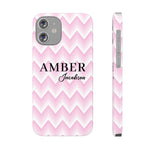 Personalized Wavy Pink iPhone Case