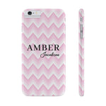Personalized Wavy Pink iPhone Case