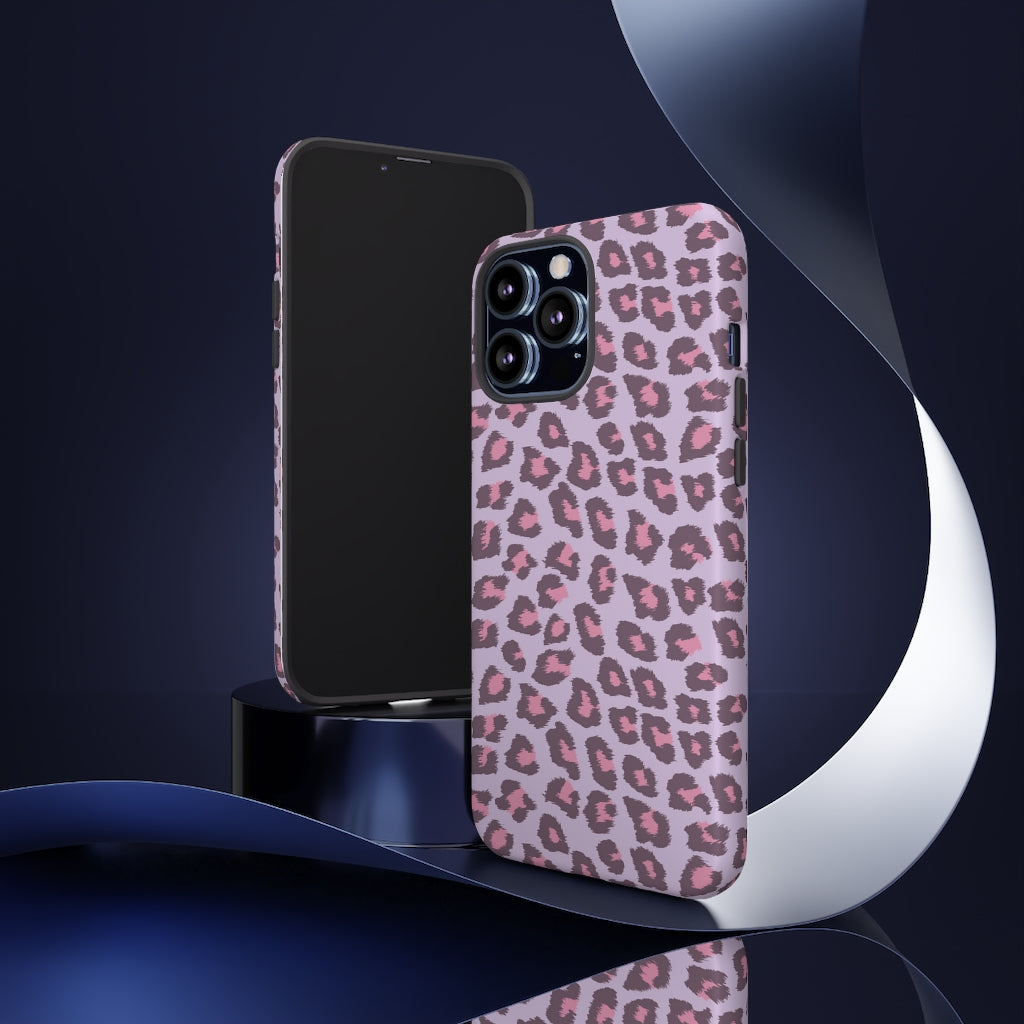 Purple Cheetah Tough Iphone Case
