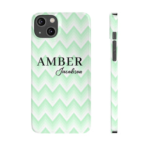 Wavy Green iPhone Case