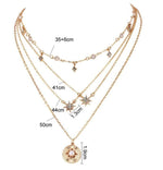 Moon Star Choker Necklace