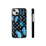 Butterfly Floral Print Slim Phone Case