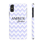 Personalized Purple Wavy iPhone Case