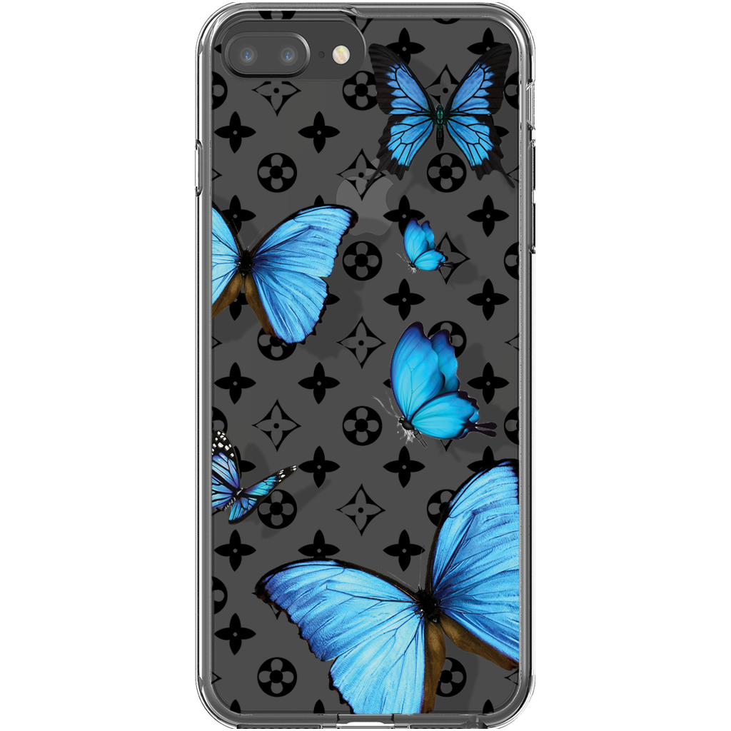 Butterfly Floral Transparent Iphone Case