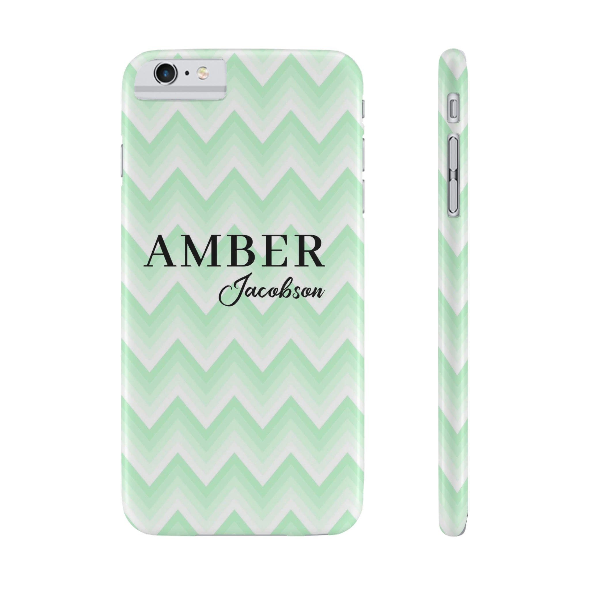 Wavy Green iPhone Case