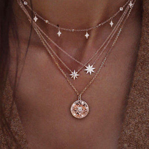 Moon Star Choker Necklace