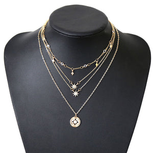 Moon Star Choker Necklace