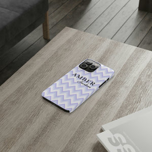 Personalized Purple Wavy iPhone Case