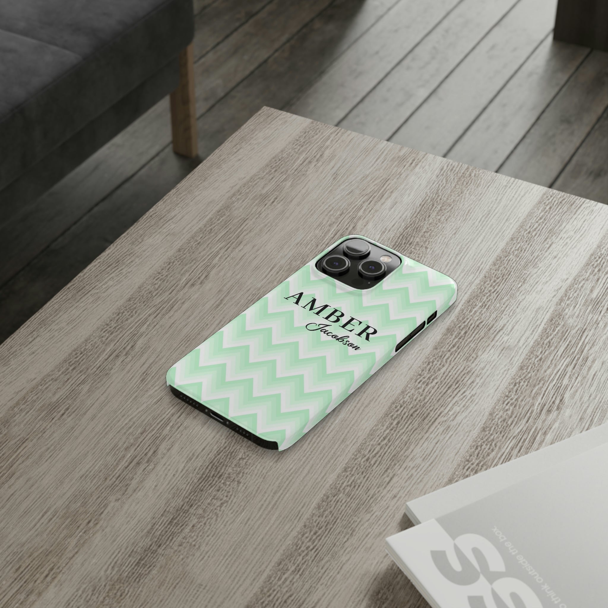 Wavy Green iPhone Case