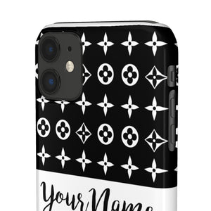 Personalized Floral Print Phone Case