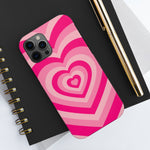 Pink Hearts iPhone Case