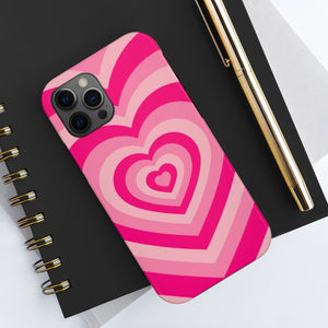 Pink Hearts iPhone Case