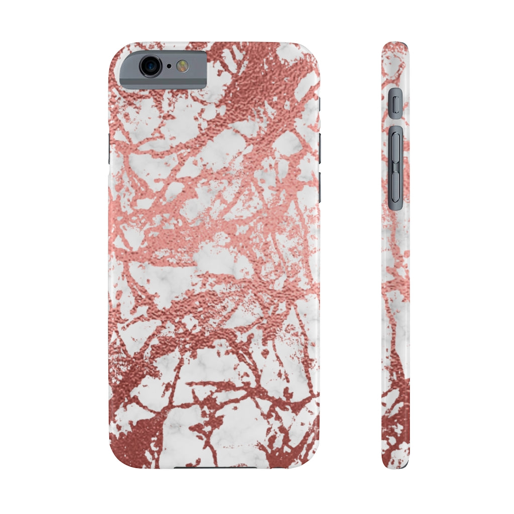 Marble with Rose Gold Accents Case Mate Slim Phone Case