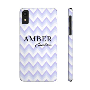 Personalized Purple Wavy iPhone Case