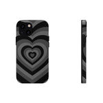 Black Hearts iPhone Case