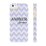 Personalized Purple Wavy iPhone Case