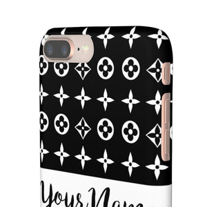 Personalized Floral Print Phone Case