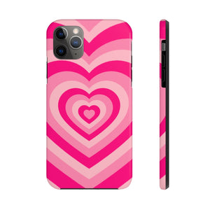 Pink Hearts iPhone Case