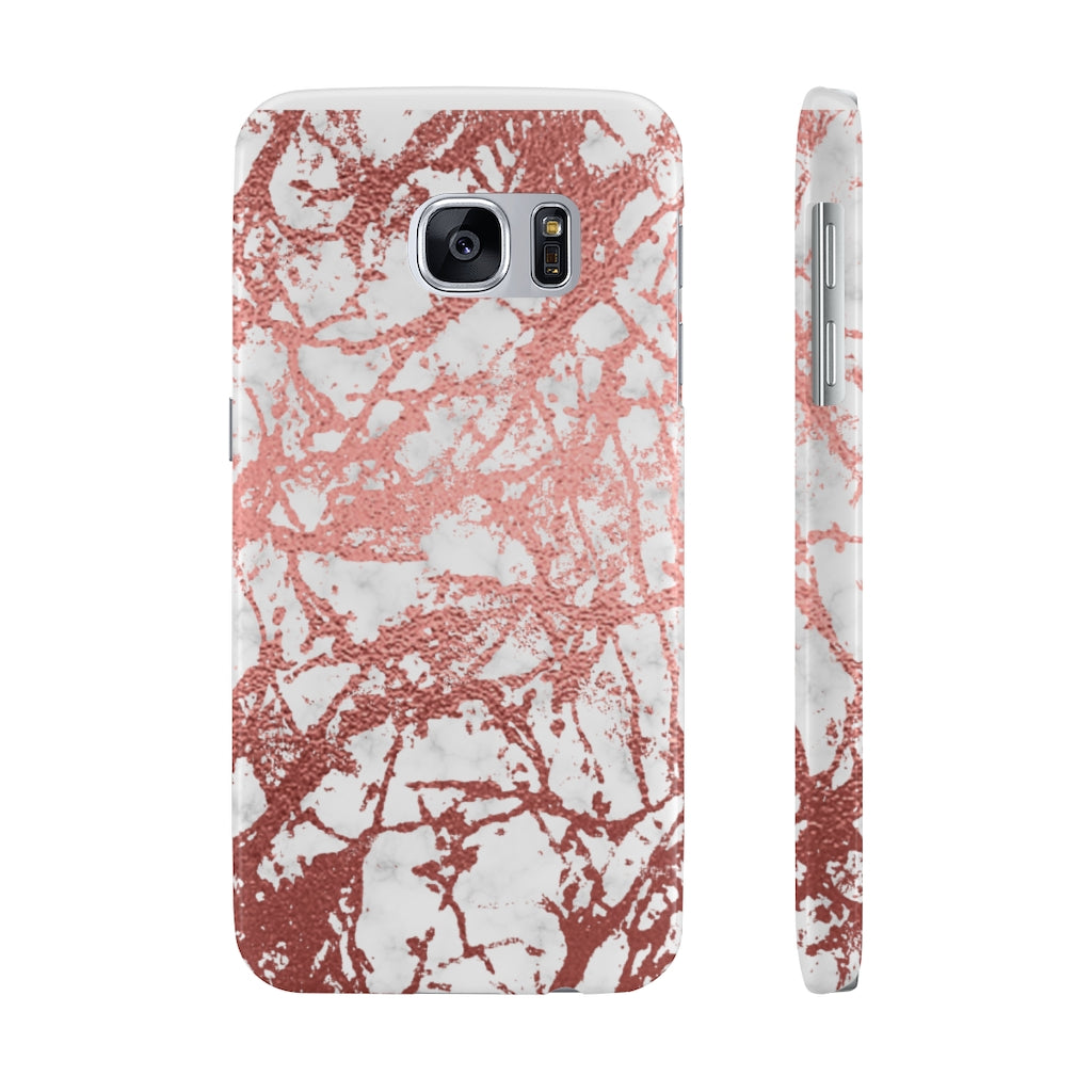 Marble with Rose Gold Accents Case Mate Slim Phone Case