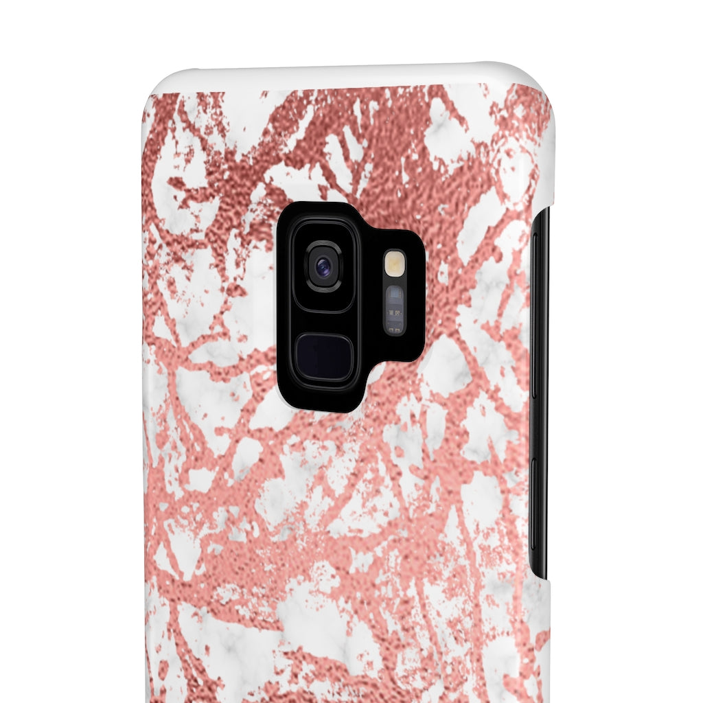 Marble with Rose Gold Accents Case Mate Slim Phone Case