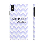 Personalized Purple Wavy iPhone Case