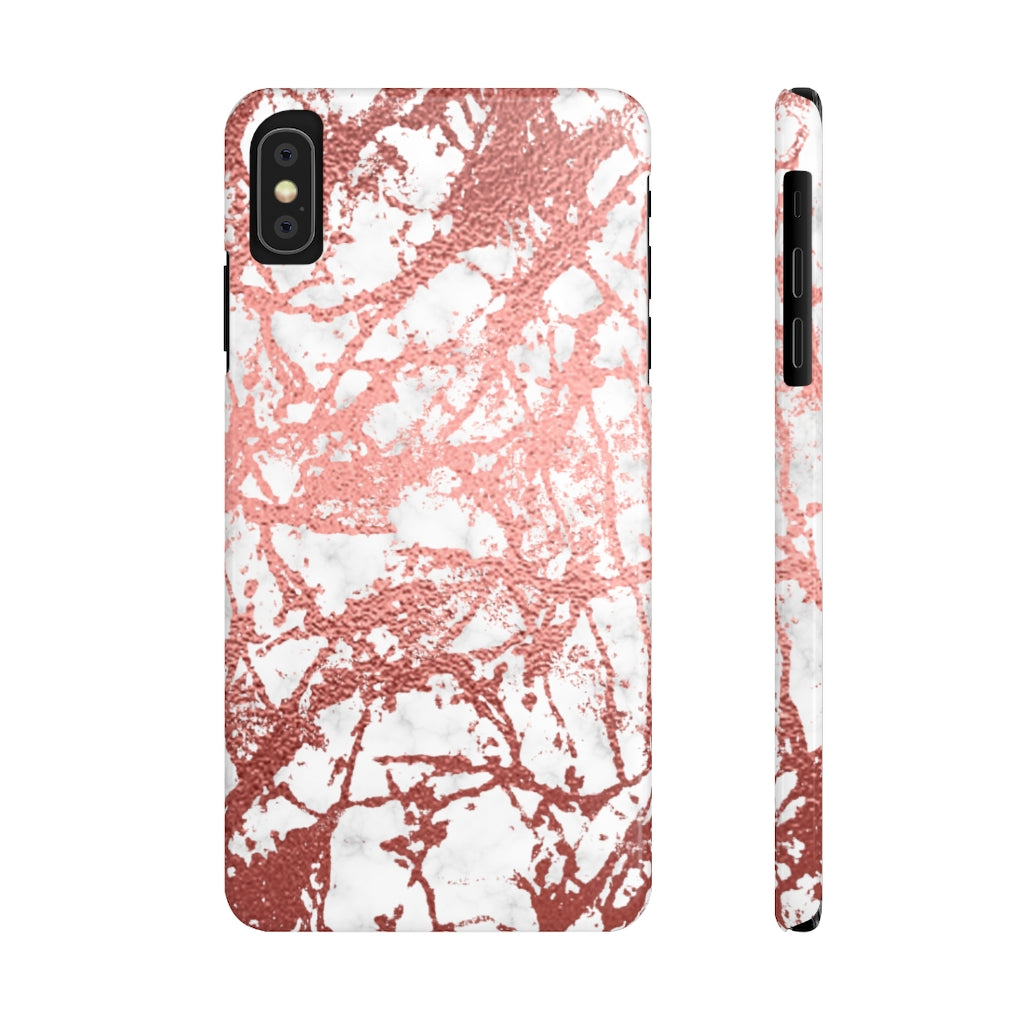 Marble with Rose Gold Accents Case Mate Slim Phone Case